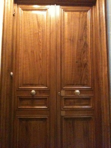 Avant et après: retouche blindage porte pallière